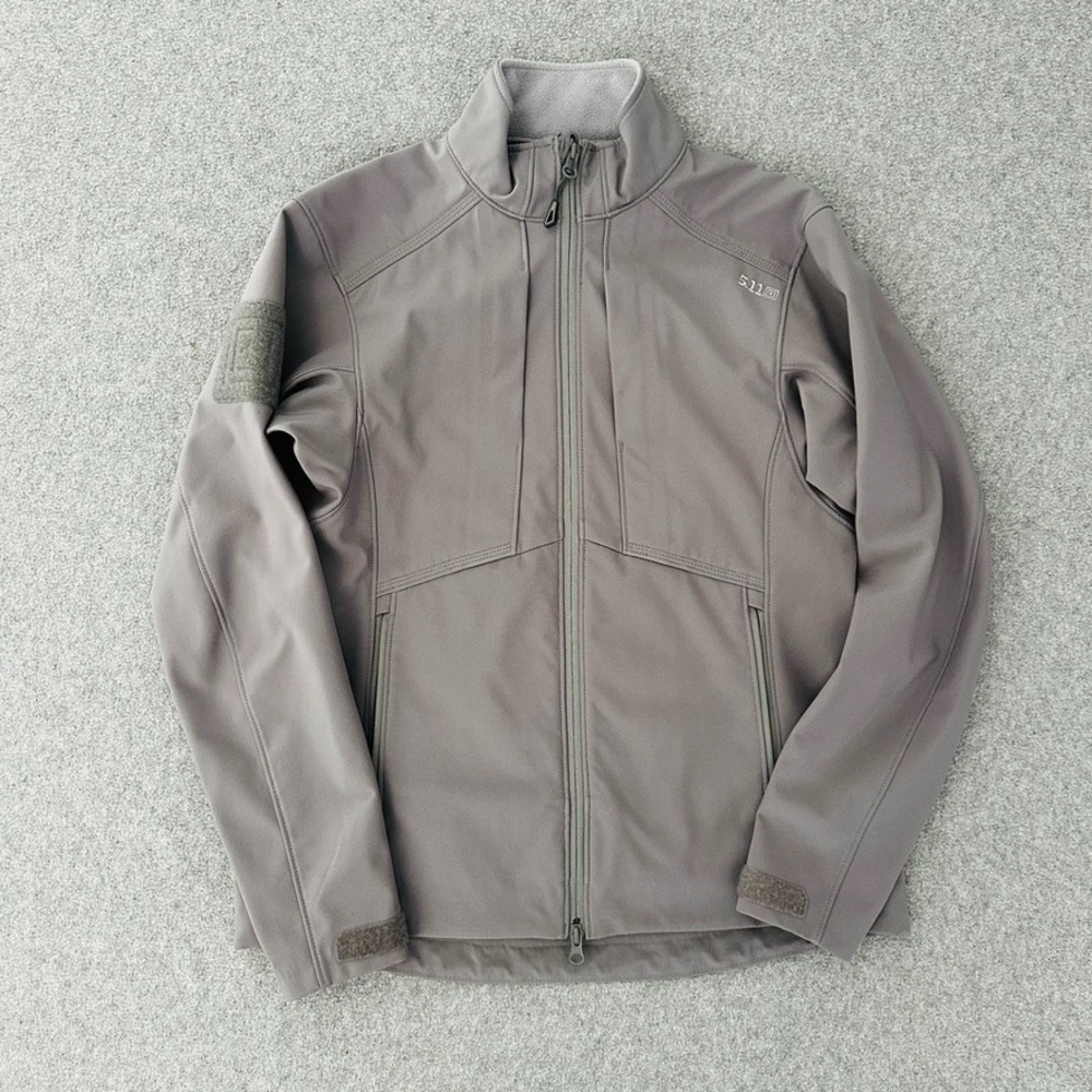 5.11 Tactical Sierra‎ Softshell Jacket Womens Small Gray Solid RAPIDraw 38068